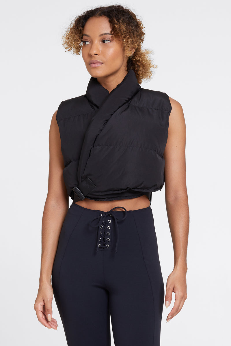 Puffer Wrap Vest - Onyx – SOM Active