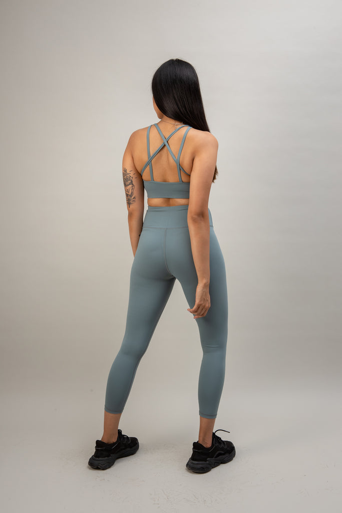 Back angle view of Clarity Bra - Sage 