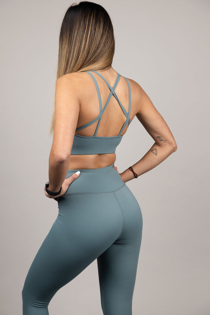 Back view of Clarity Bra - Sage